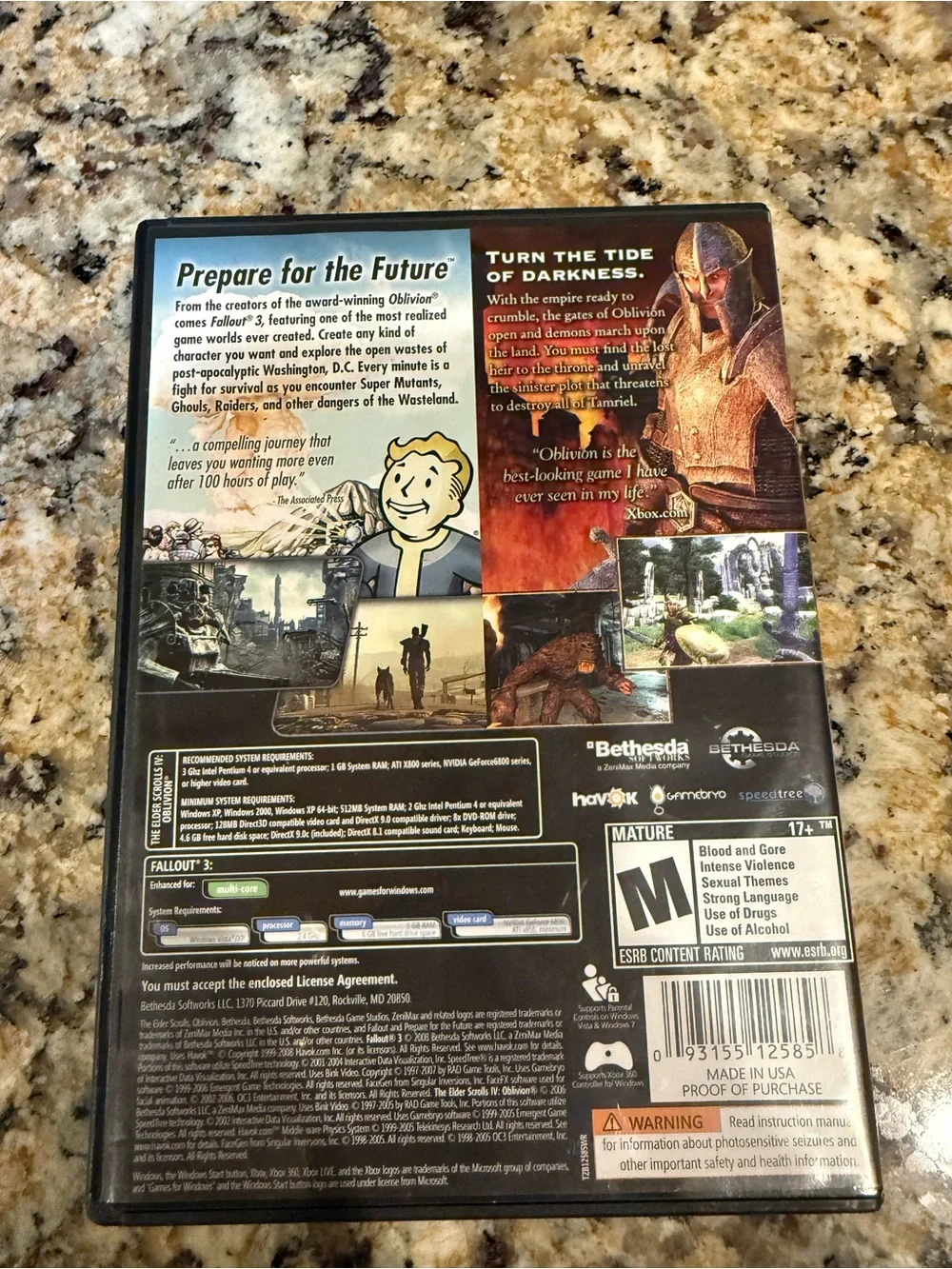 Fallout 3 & Oblivion Double Pack (PC, 2012)